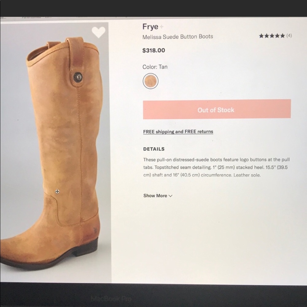 Frye Melissa Suede Button Boots
